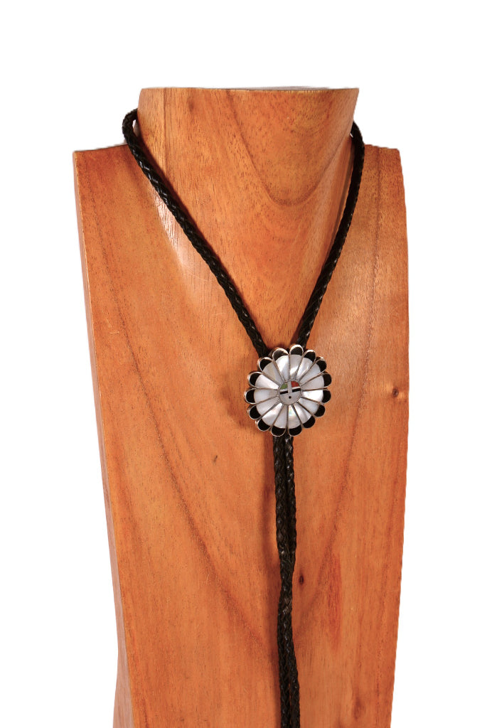 Navajo Sunface Bolo Tie