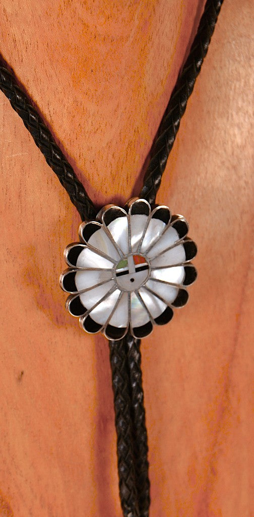 Navajo Sunface Bolo Tie