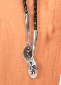 Hopi Pueblo Kokopelli Bolo Tie By Victor Coochwsytewa
