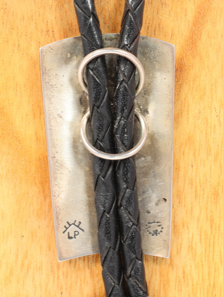 Hopi Pueblo Sterling Silver Antelope Bolo By Loren Phillips