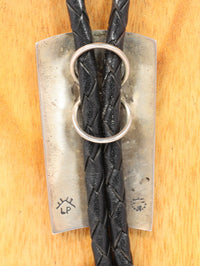 Hopi Pueblo Sterling Silver Antelope Bolo By Loren Phillips