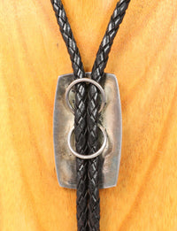 Hopi Sterling Silver Bolo Tie By Anderson Koinva