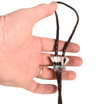 Zuni Pueblo Bolo Tie; Covered Wagon