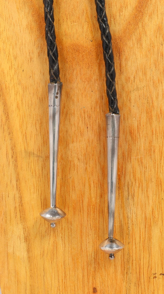 Zuni Sterling Silver Multistone Inlay Butterfly Bolo