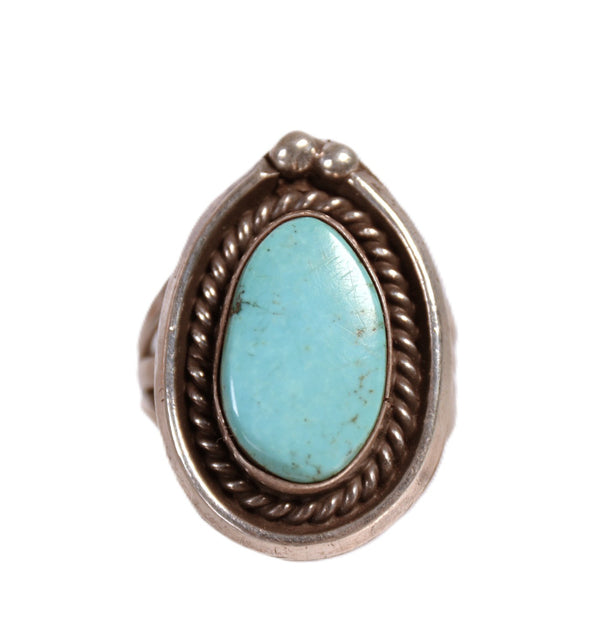 Navajo Sterling Silver and Turquoise Ring