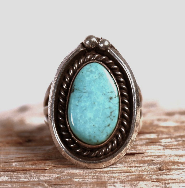 Navajo Sterling Silver and Turquoise Ring