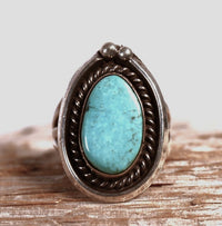Navajo Sterling Silver and Turquoise Ring