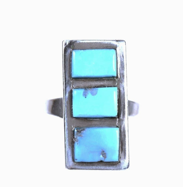 Navajo Sterling Silver and Turquoise Ring