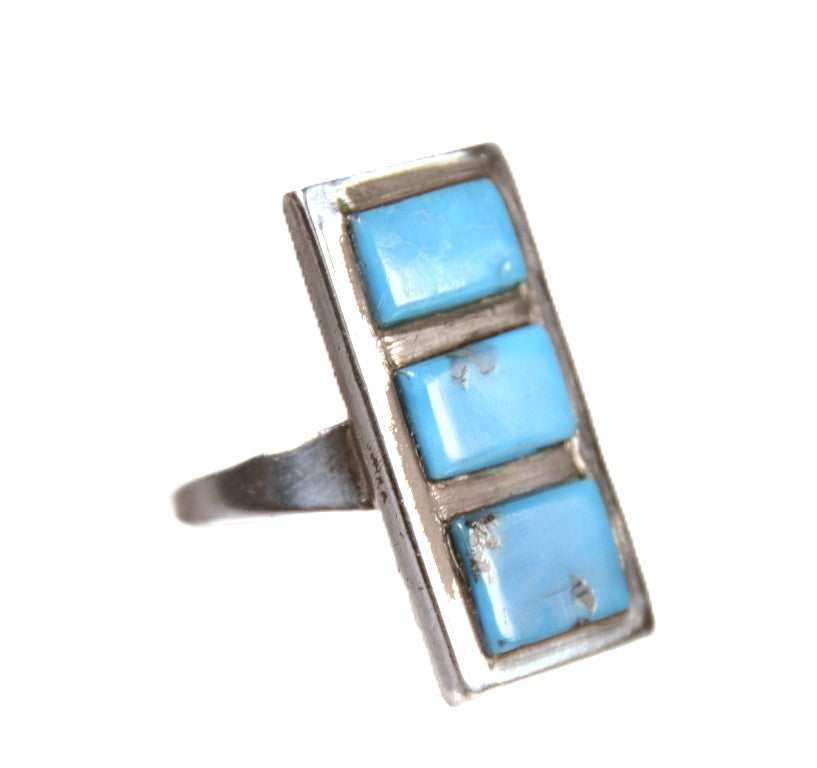 Navajo Sterling Silver and Turquoise Ring