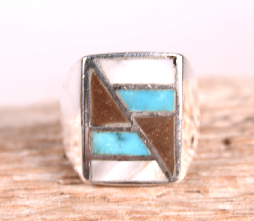 Navajo Inlay Man's Ring