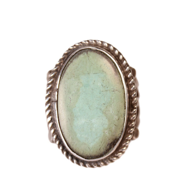 Navajo Faded Green Turquoise Ring