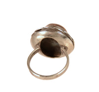 Mexican Silver with Amber Ring