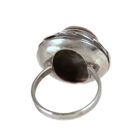 Mexican Silver with Amber Ring