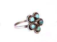 Zuni Pueblo Petite Point Flower Ring