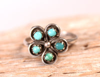 Zuni Pueblo Petite Point Flower Ring