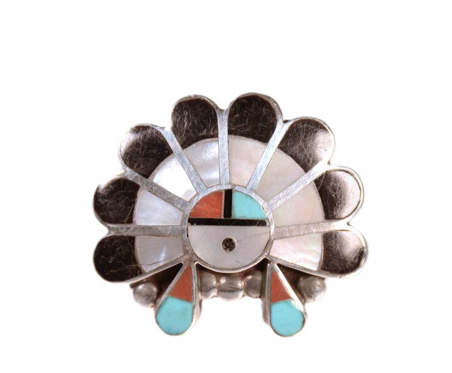 Zuni Pueblo Half Sunface Ring