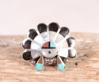 Zuni Pueblo Half Sunface Ring