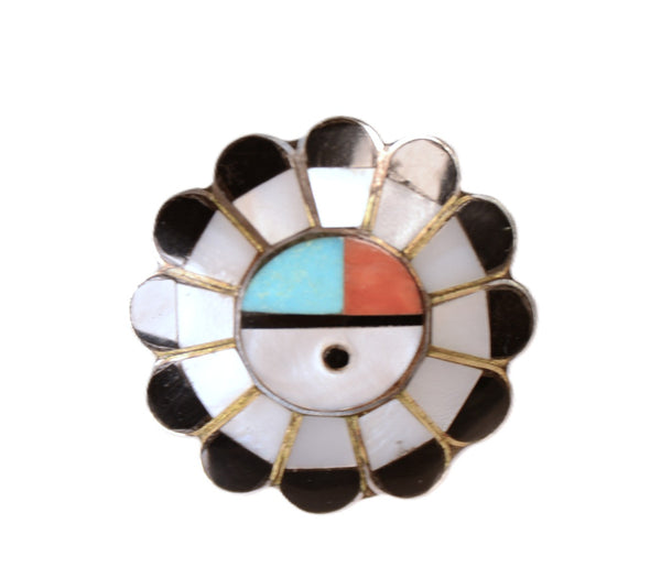 Zuni Pueblo Full Sunface Ring