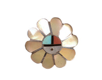 Zuni Pueblo Inlaid Sunface Ring