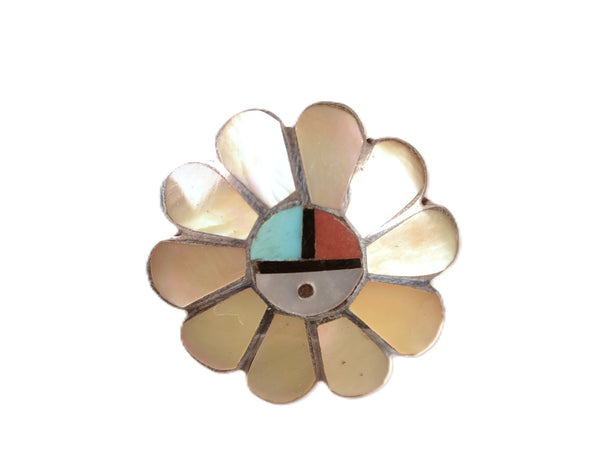 Zuni Pueblo Inlaid Sunface Ring