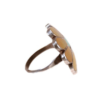 Zuni Pueblo Inlaid Sunface Ring