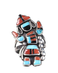 Navajo Inlay Multistone Gahn Dancer Ring