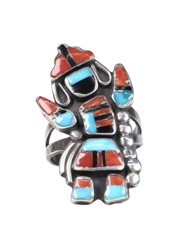 Navajo Inlay Multistone Gahn Dancer Ring