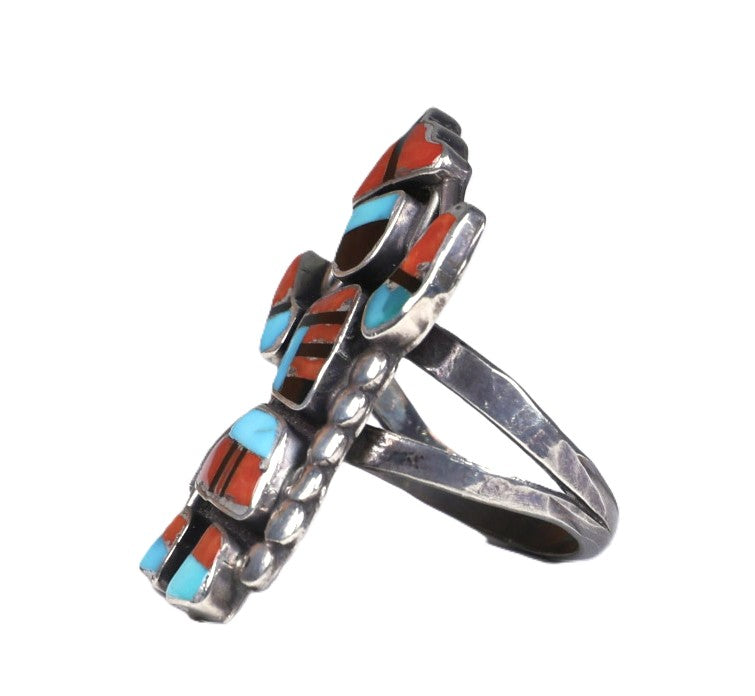 Navajo Inlay Multistone Gahn Dancer Ring