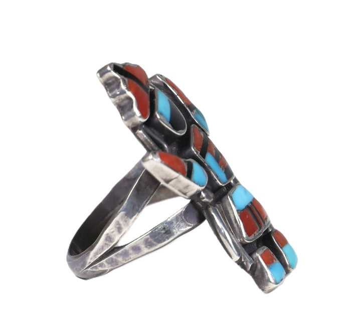 Navajo Inlay Multistone Gahn Dancer Ring