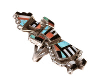Zuni Pueblo Gahn Rainbow Dancer Ring
