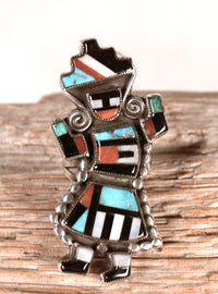 Zuni Pueblo Gahn Rainbow Dancer Ring