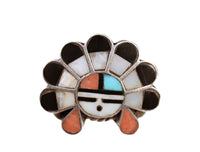 Zuni Pueblo Inlaid Sunface Ring
