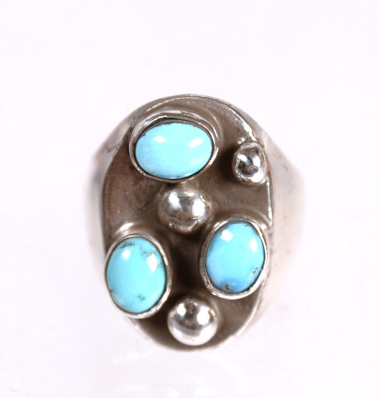 Navajo Blue Turquoise Ring