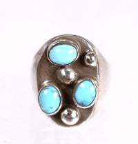 Navajo Blue Turquoise Ring