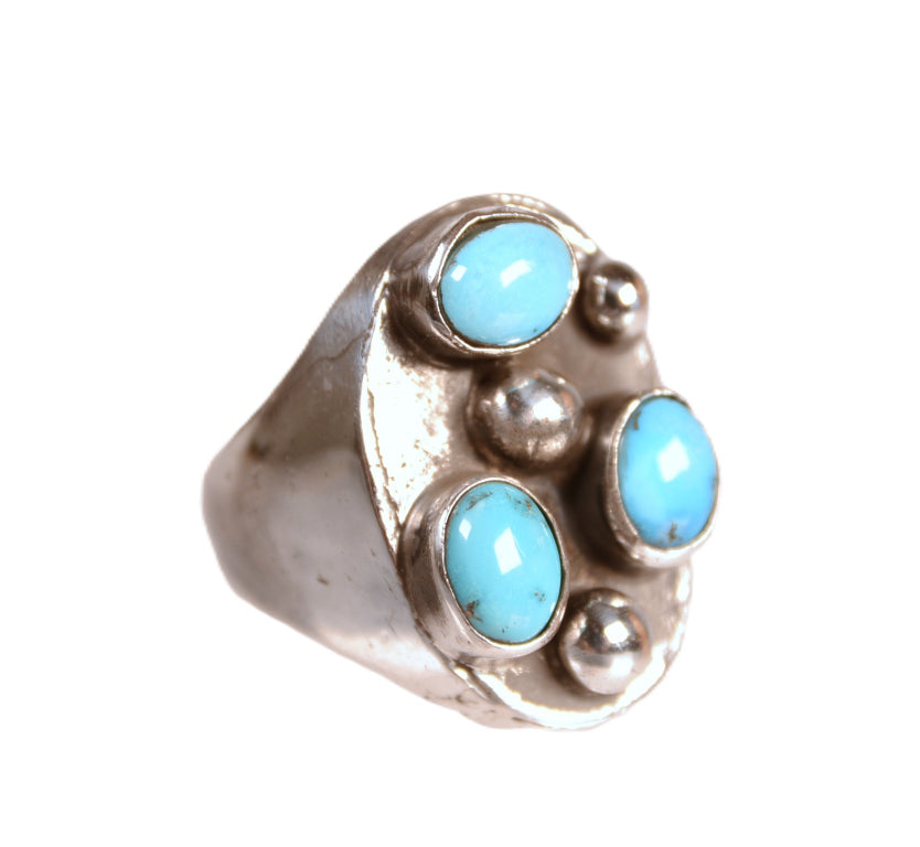 Navajo Blue Turquoise Ring