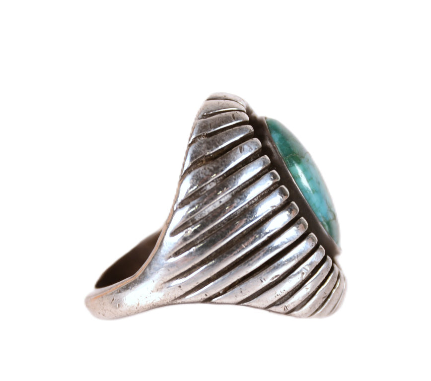 A substantial Navajo Turquoise Ring