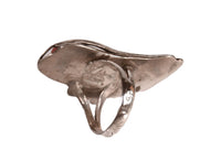 Navajo Outlay Coral Ring