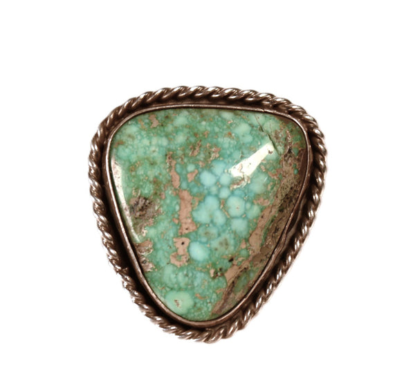 Navajo Green Turquoise Ring