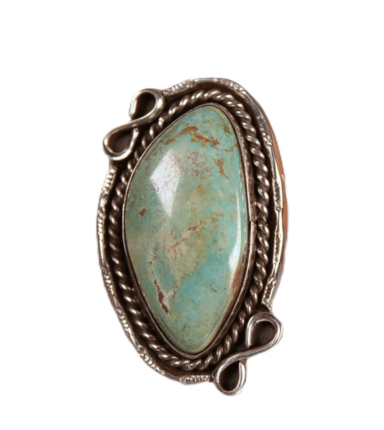 Navajo Green Turquoise Ring