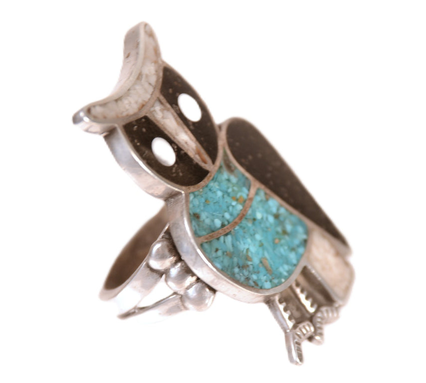 Zuni Pueblo Owl Idol Ring