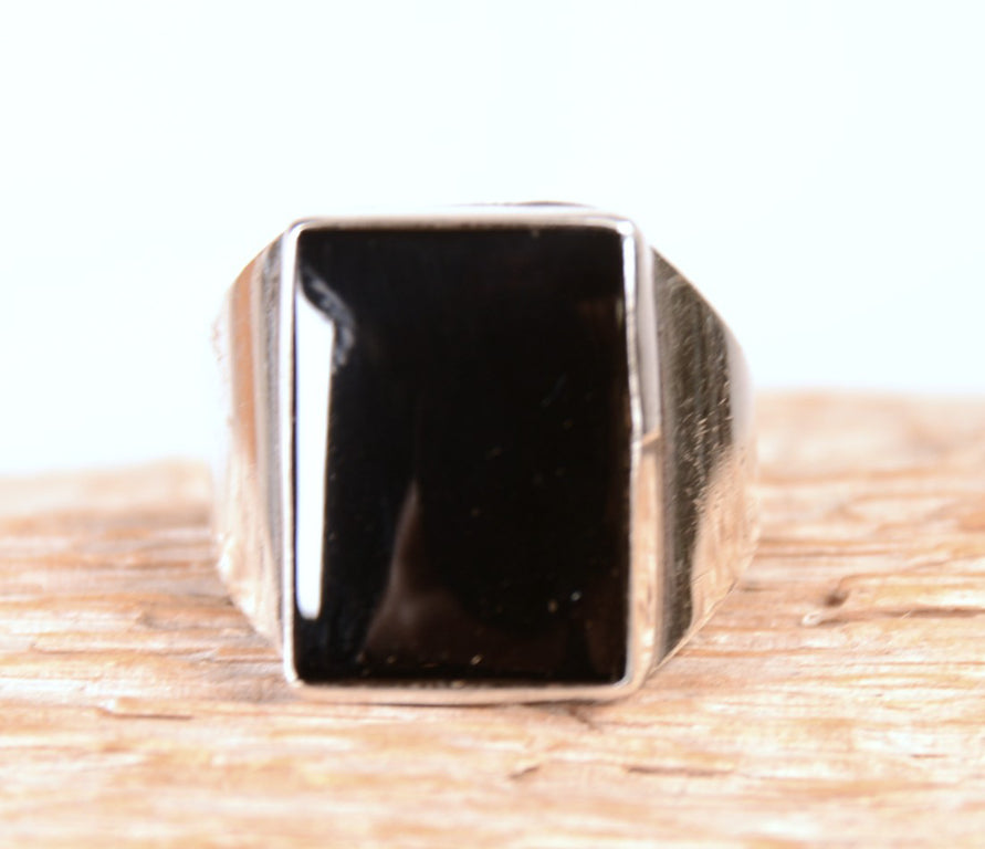 Navajo Jet Onyx Ring