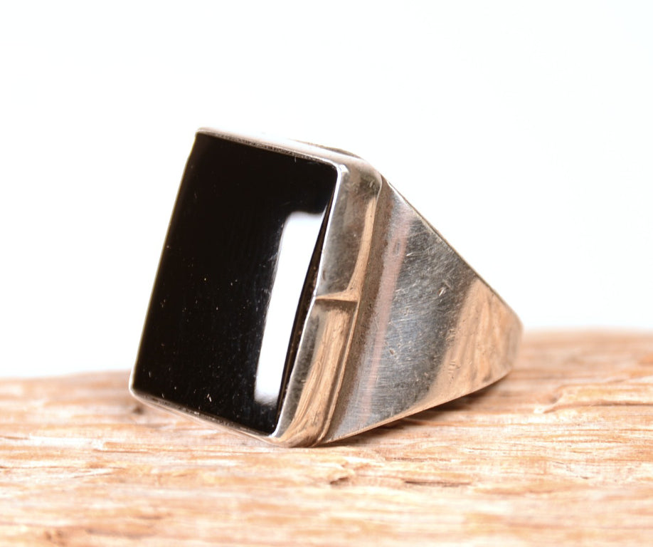 Navajo Jet Onyx Ring