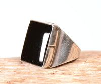 Navajo Jet Onyx Ring