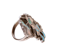 Zuni Pueblo Rainbow Dancer Ring