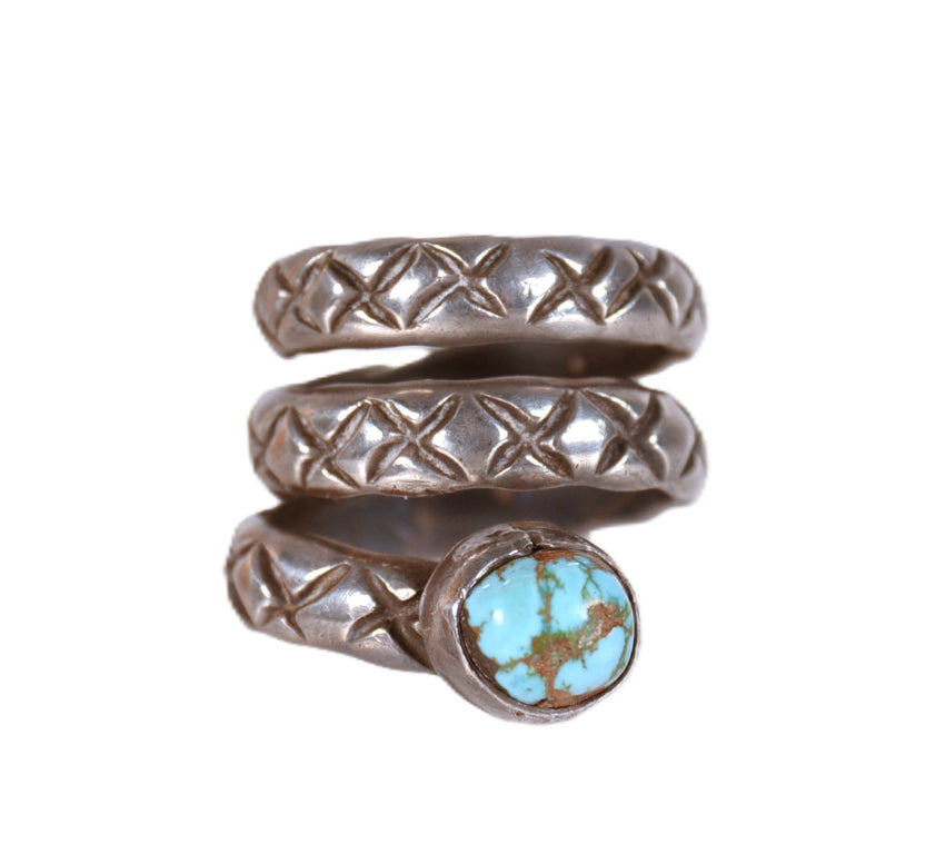 Antique Navajo Rattlesnake Style Ring
