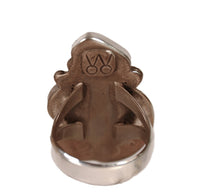 Navajo Green Turquoise and Coral Ring