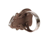 Navajo Green Turquoise and Coral Ring