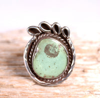 Navajo Light Green Turquoise Ring
