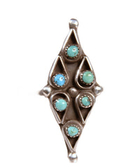 Zuni Pueblo Blue and Green Turquoise Ring