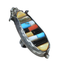Navajo Sterling Silver Corn Cob Ring